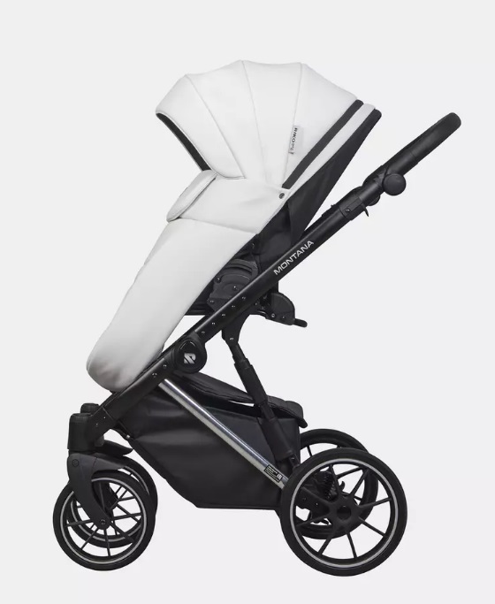 Детская коляска Riko Basic Montana Premium Silver 2 в 1 — фото 10