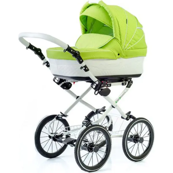Детская коляска Esperanza Classic Prestige 2 в 1 Цвет рамы - Белая поворотная рама — главный ракурс