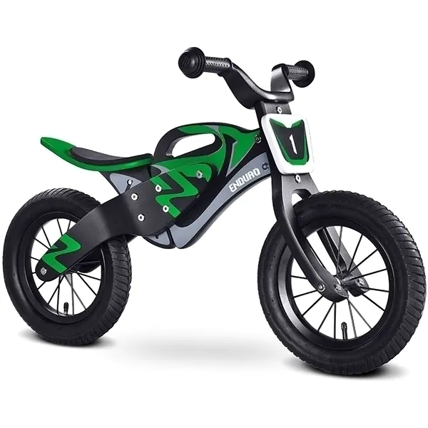 Беговел Toyz Enduro, черно-белый — главный ракурс