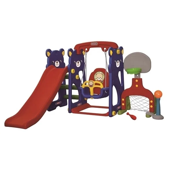 Игровая зона с качелями Gona Toys Мишка GT-804-1 с музыкальной панелью — главный ракурс