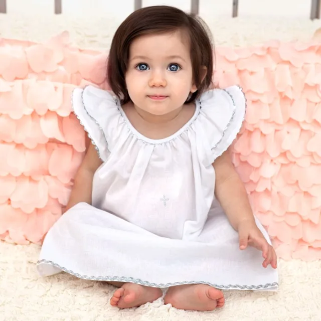Крестильный комплект для девочки Makkaroni Kids Пелагея (4 предмета) — фото 10