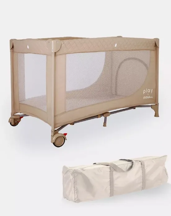 Детский манеж Mowbaby Play, beige — главный ракурс