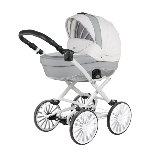 Детская коляска BeBe-Mobile Giulia Deluxe Carbon 2 в 1, экокожа — фото 5