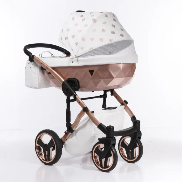 Детская коляска Junama Diamond Glow 2 в 1, эко кожа — фото 4