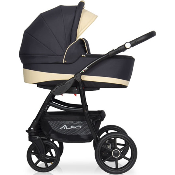 Детская коляска Riko Basic Alfa Ecco 3 в 1, эко-кожа — фото 1