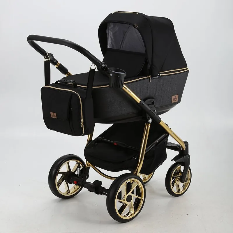 Детская коляска BeBe-Mobile Gusto Special Edition 2 в 1, ткань+экокожа, GU-201 — главный ракурс