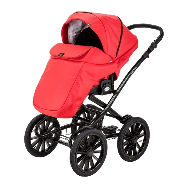 Детская коляска Bebe-Mobile Gusto Retro Deluxe 2 в 1, 100% экокожа — фото 2