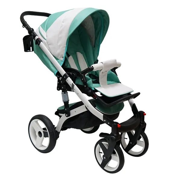 Детская коляска Mikrus Cruiser Premium 3 в 1, 100% эко-кожа — фото 18