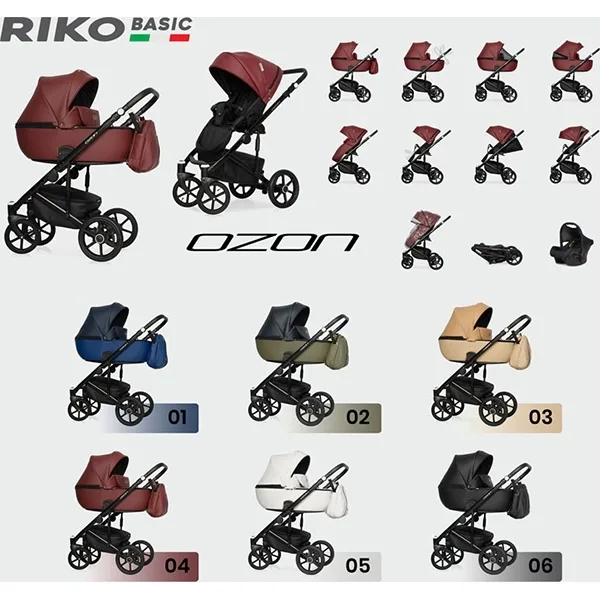 Детская коляска Riko Basic Ozon 2 в 1 — фото 14