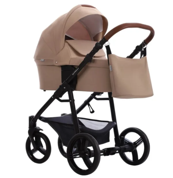 Детская коляска Bebetto Kitelli 2 в 1, 01 черный — главный ракурс