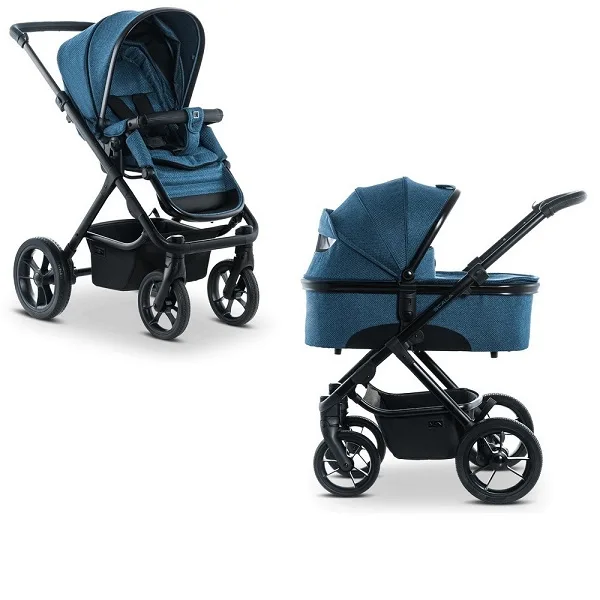 Детская коляска Moon Scala 2 в 1, Panama-Blue — главный ракурс