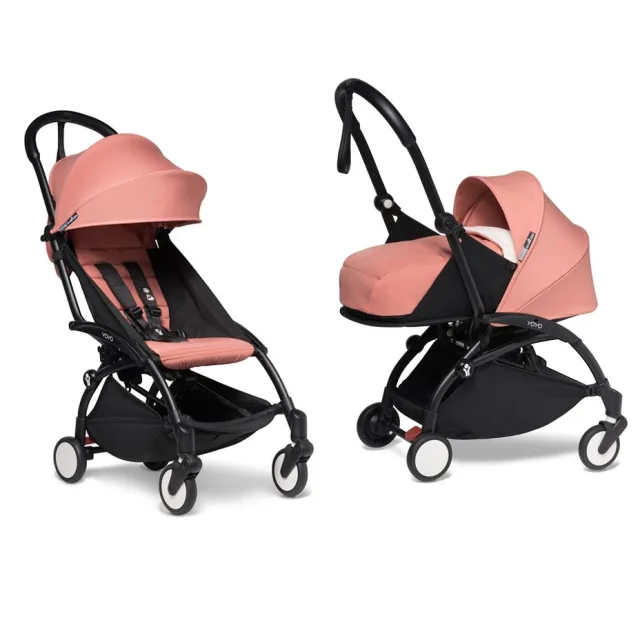 Детская коляска Babyzen Yoyo 2 Newborn Pack 2 в 1 на черной раме — фото 1