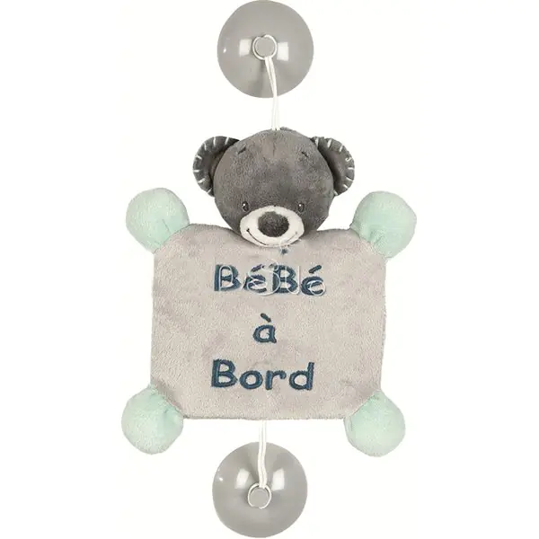 Автомобильный знак Nattou Baby on board Наттоу Беби он боард Jack, Jules & Nestor Мишка 843386 — фото 1