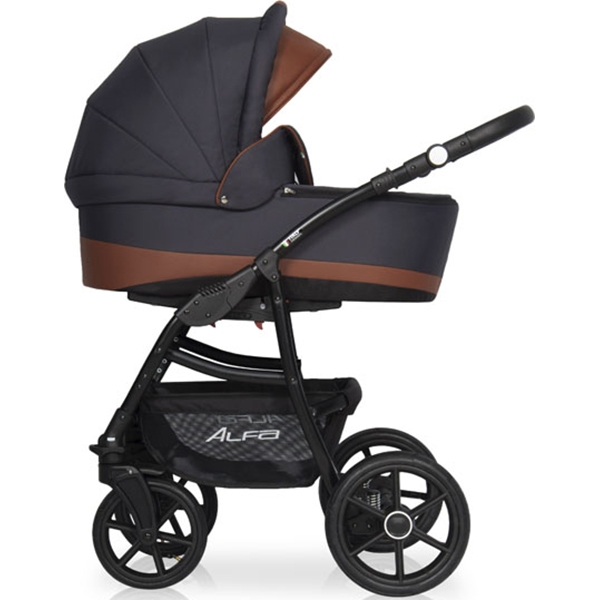 Детская коляска Riko Basic Alfa Ecco 2 в 1, эко-кожа — фото 17