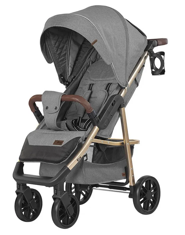 Детская прогулочная коляска Baby Tilly Eco T-166, Midnight Gray — главный ракурс