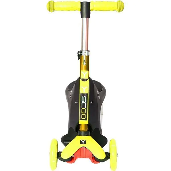 Каталка-самокат 3 в 1 Y-Scoo Mini Jump&Go со светящимися колесами — фото 11
