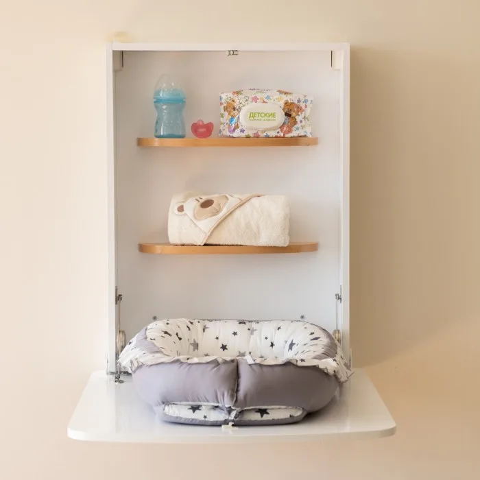 Настенный пеленальный столик Mr Sandman Casper, Белый — главный ракурс