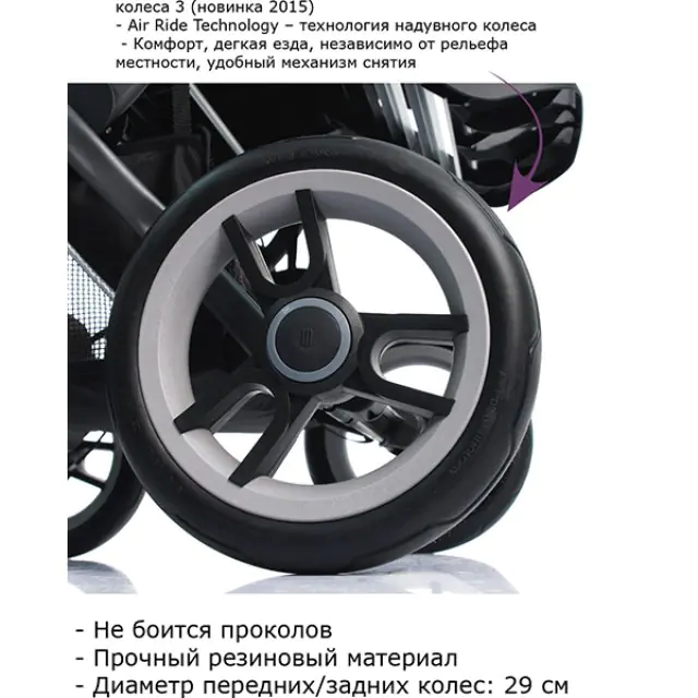 Детская коляска Teutonia Mistral Primus V3 Titanium Теутония Мистраль Примус В3 Титаниум WHL3 HB 2 в 1 с ручным тормозом — фото 15