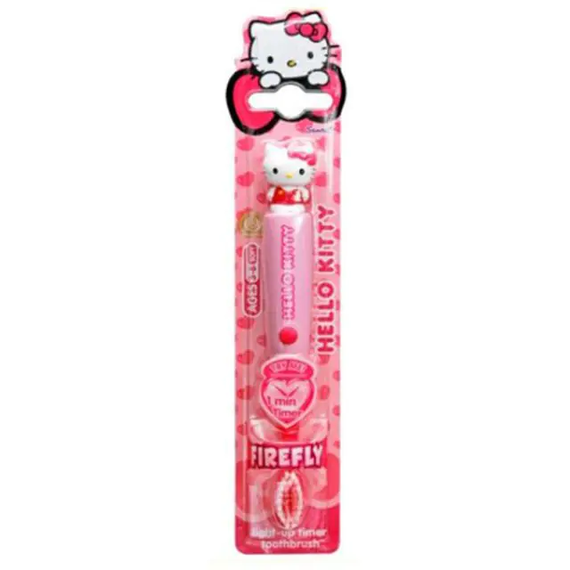 Зубная щетка Dr. Fresh Roxy Kids Hello Kitty 3D Доктор Фреш Рокси Кидс Хелло Китти 3Д с мигающим таймером — главный ракурс