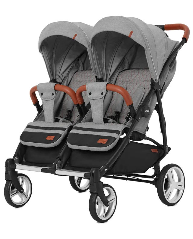 Детская прогулочная коляска для двойни Carrello Connect CRL-5502/1 с переноской — фото 7
