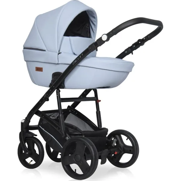 Детская коляска Riko Basic Aicon Pastel 3 в 1, экокожа, 05 Оливковый — главный ракурс