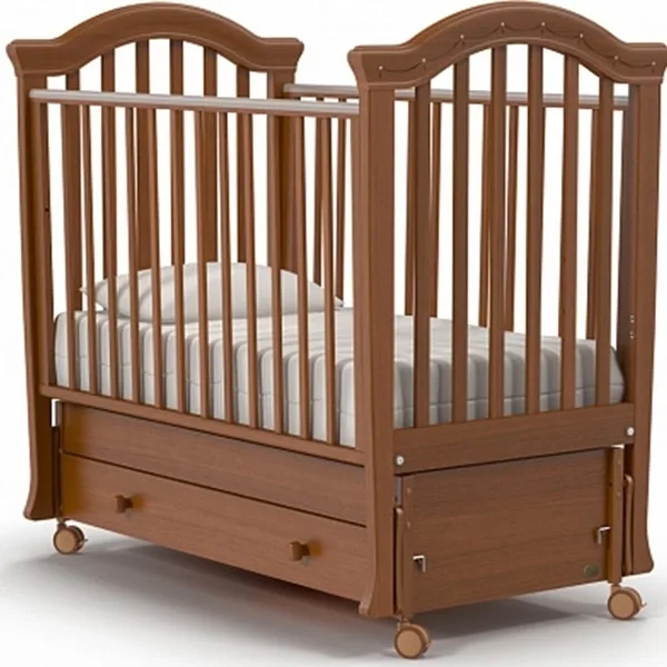 Детская кроватка Nuovita Perla swing, продольный маятник — фото 1