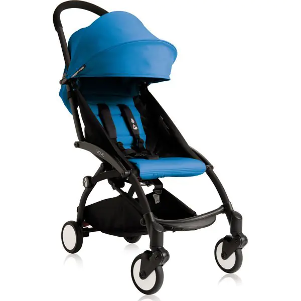 Детская прогулочная коляска Babyzen Yoyo 6+, со сменным текстилем Color Pack, черная рама — главный ракурс