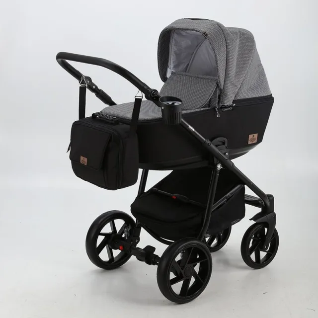 Детская коляска BeBe-Mobile Gusto 3 в 1, ткань+экокожа — фото 15