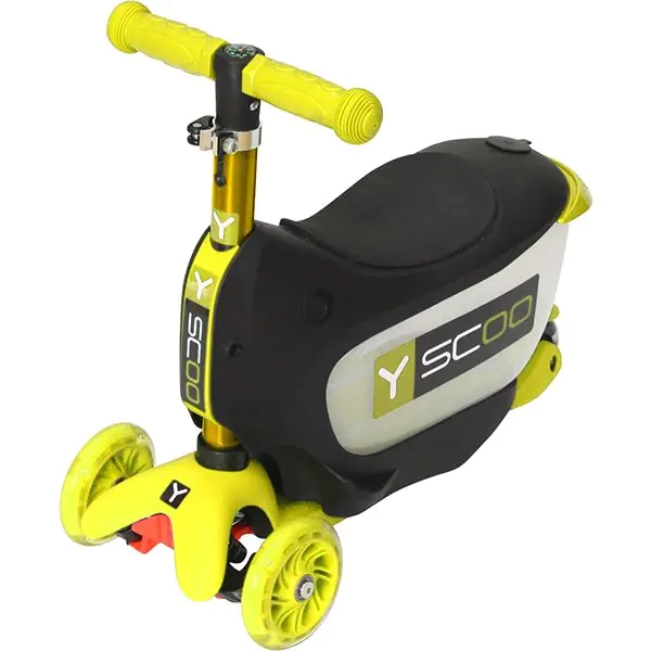 Каталка-самокат 3 в 1 Y-Scoo Mini Jump&Go со светящимися колесами — фото 6