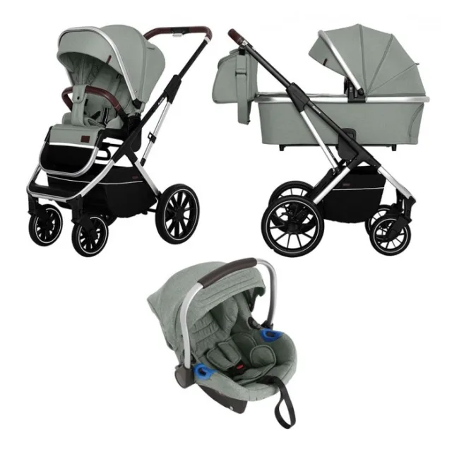 Детская коляска Carrello Aurora CRL-6502/2 3 в 1 с регулируемой ручкой — фото 2