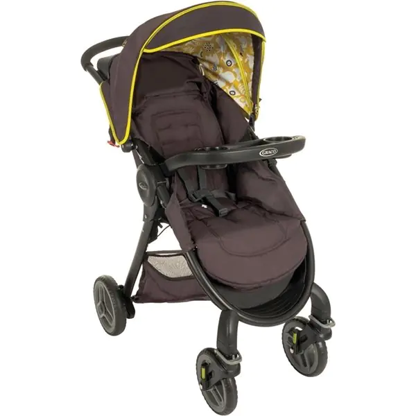 Детская прогулочная коляска Graco Fastaction Fold Lime, весенний лайм — главный ракурс