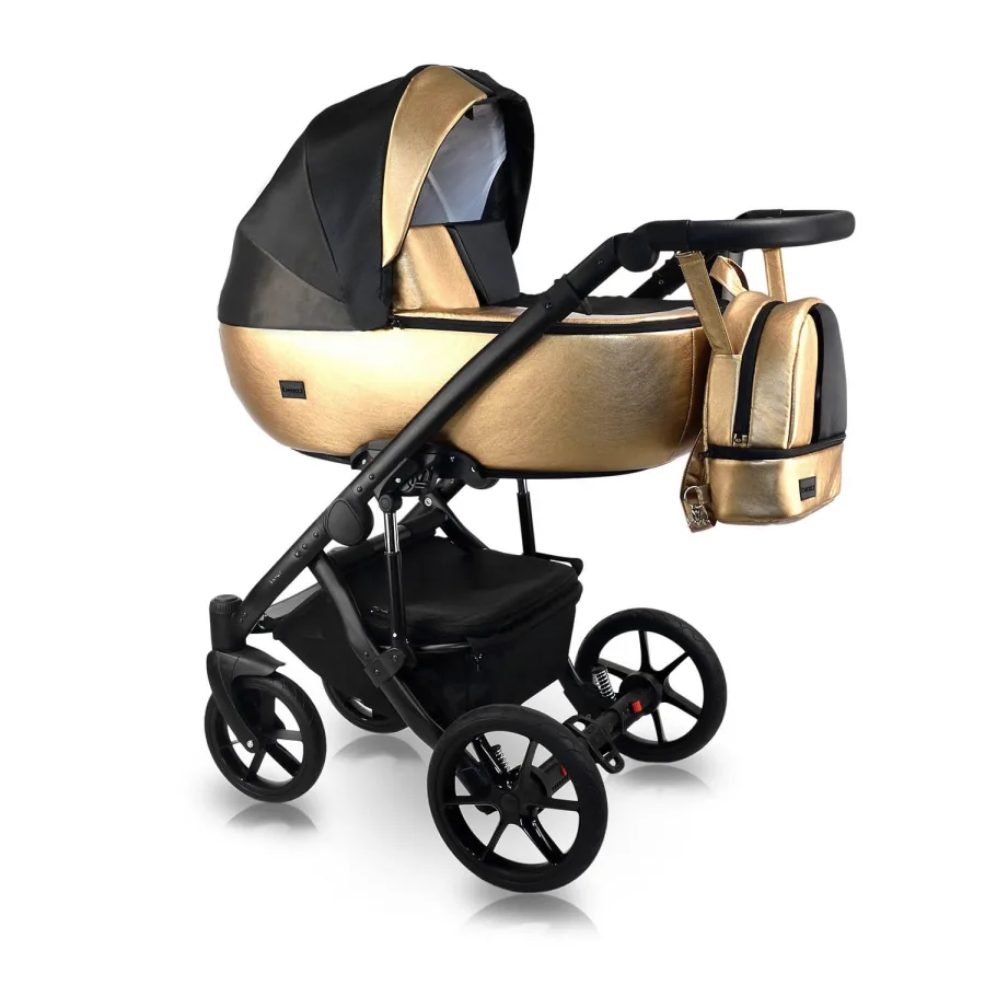Детская коляска Bexa Air Pro 2 в 1, 16 золотой+черный — главный ракурс