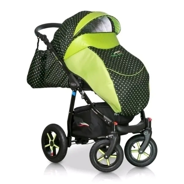 Детская коляска Verdi Pepe Eco Plus 3 в 1, ткань+эко-кожа — фото 4