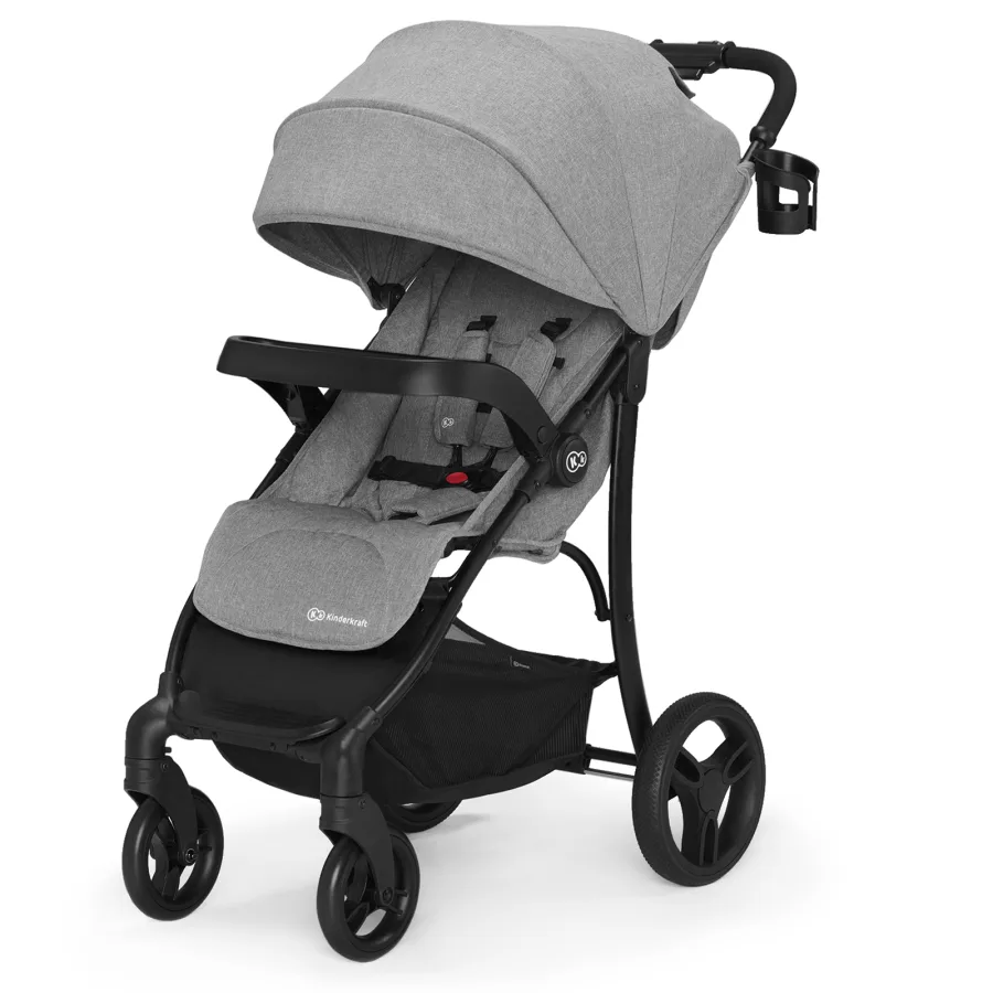 Детская прогулочная коляска Kinderkraft Cruiser, Grey — главный ракурс