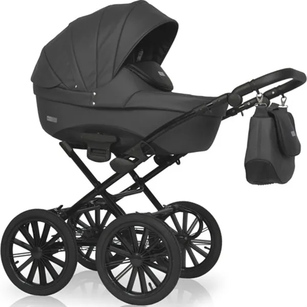 Детская коляска Riko Sigma Prestige 2 в 1, 01 Antracite Графит — главный ракурс