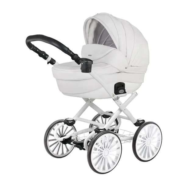 Детская коляска BeBe-Mobile Giulia Deluxe Carbon 2 в 1, экокожа, Вариант 1 — главный ракурс