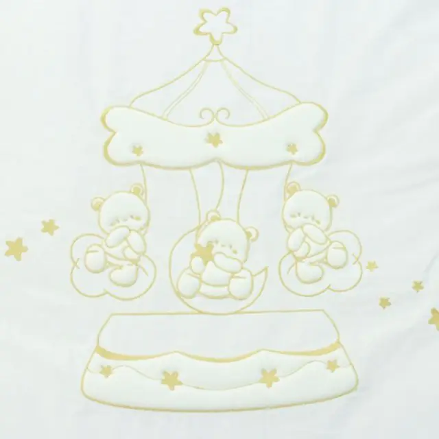 Комплект BV&BV Danny: БВ и БВ Дэнни кровать-колыбель 100 х 50 ivory + матрас + набор постельного белья с балдахином — фото 5