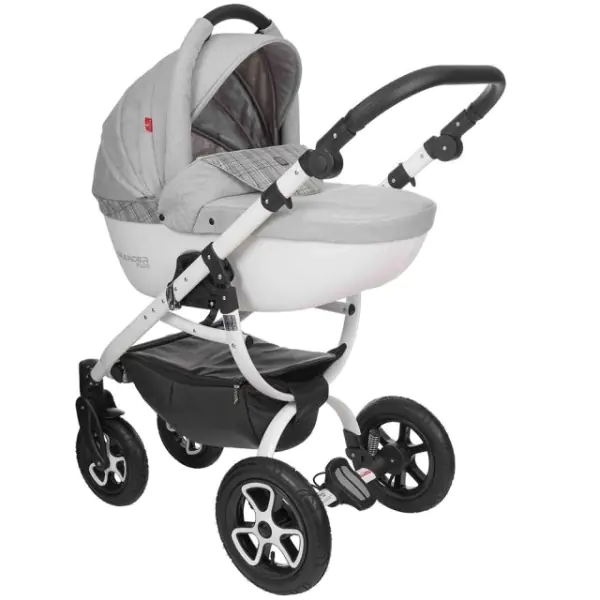 Детская коляска Tutek Grander Plus Eco 3 в 1, ткань+экокожа, Вариант 1 — главный ракурс
