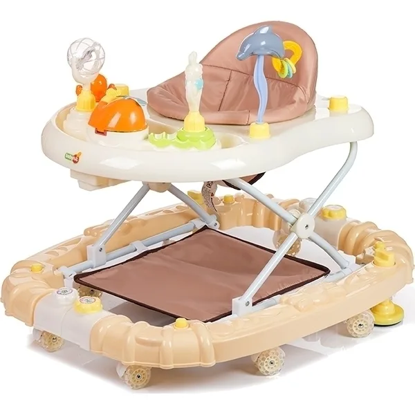 Детские ходунки-качалка Babyhit Emotion Zoo, Beige — главный ракурс