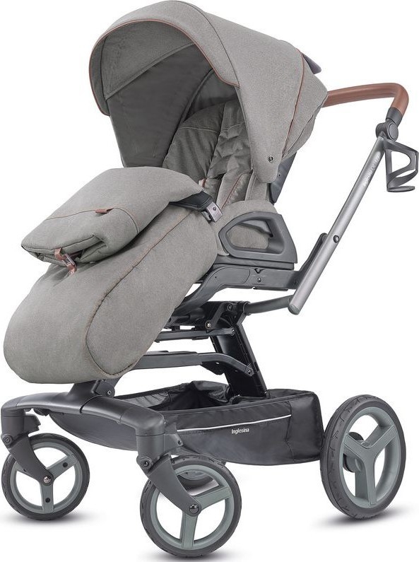 Детская коляска Inglesina Quad System 2 в 1 на шасси Quad Titanium Black Cognac — фото 5