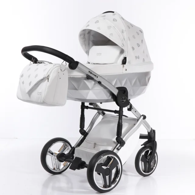 Детская коляска Junama Diamond Glow 2 в 1, эко кожа — фото 23