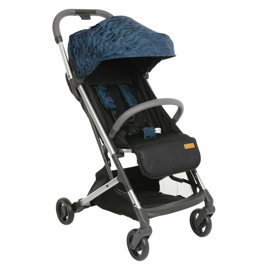 Детская прогулочная коляска Pituso Style на серебряной раме, S316B-Blue — главный ракурс