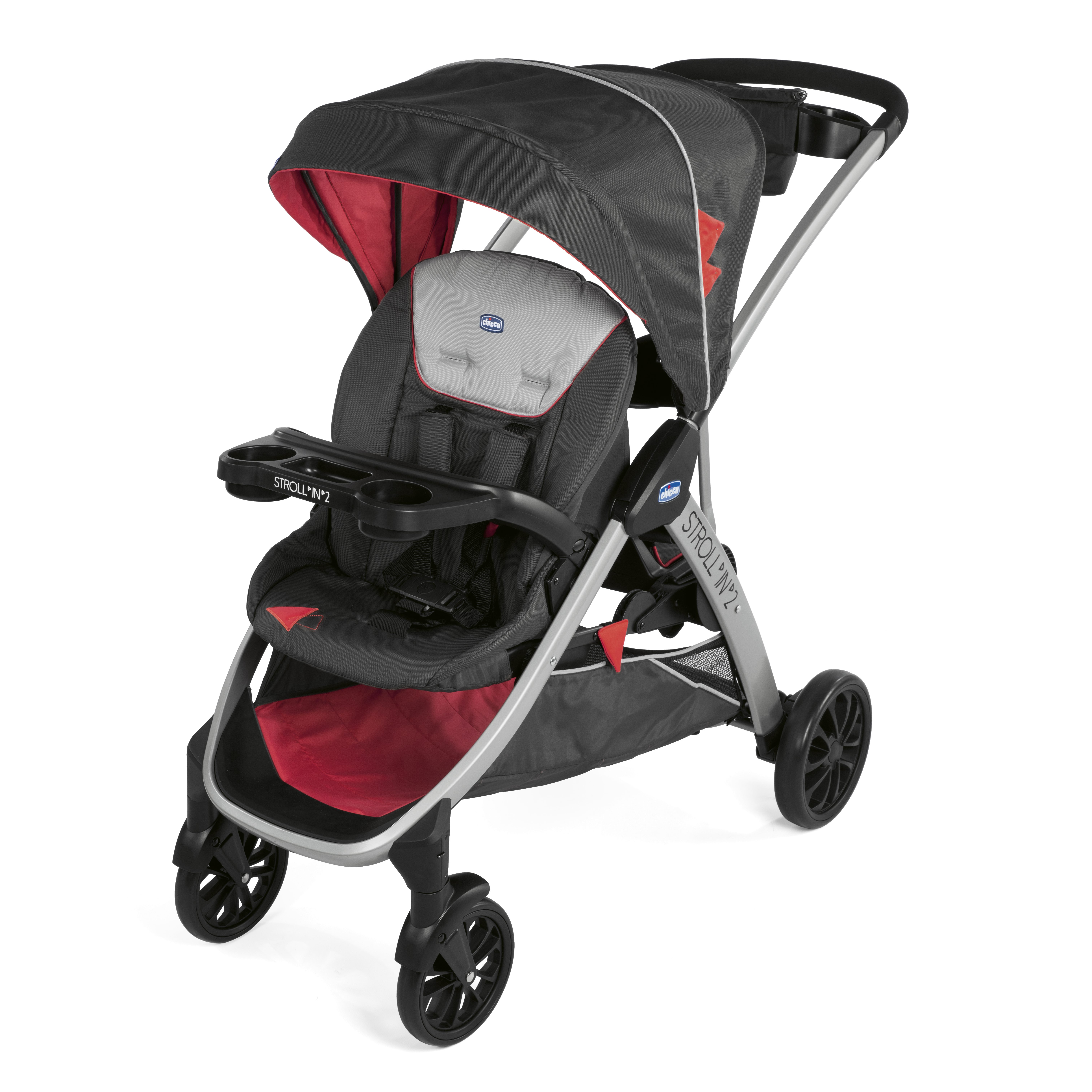 Детская прогулочная коляска для двойни Chicco Stroll'In'2 — фото 5