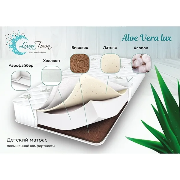 Детский матрас LunaTown Aloe Vera Lux — фото 2