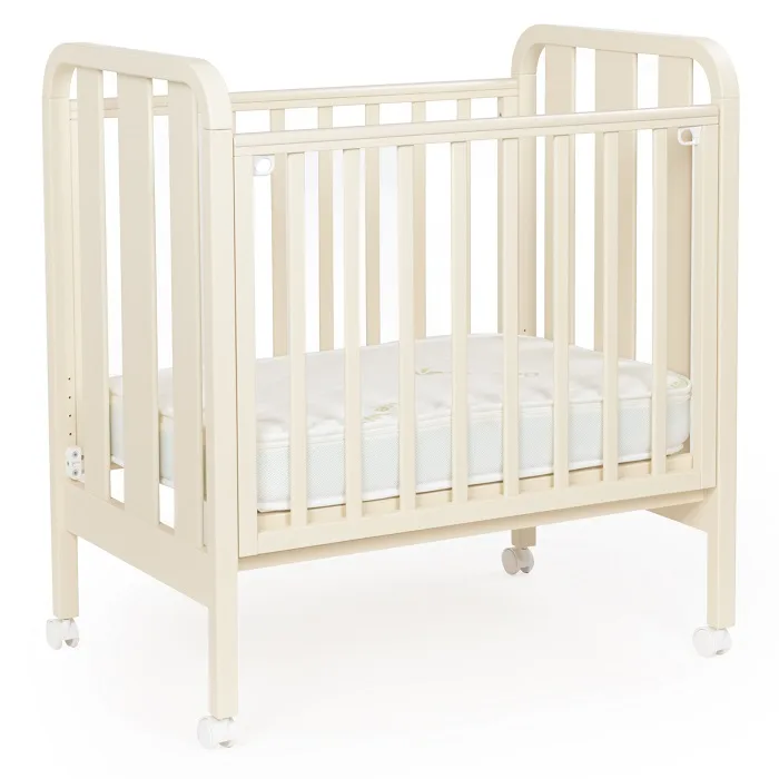 Детская кроватка Bebizaro Heirloom Mini колесо, White — главный ракурс
