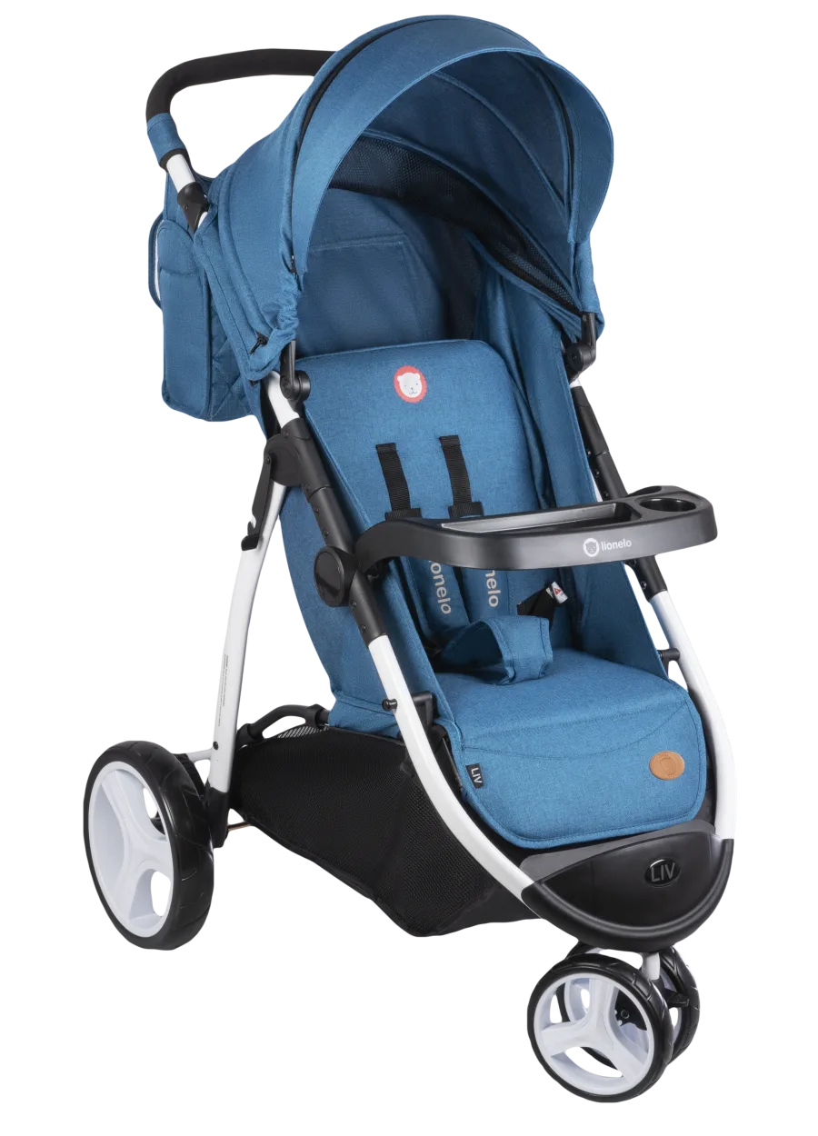 Детская прогулочная коляска Lionelo Lo-Liv, Blue — главный ракурс