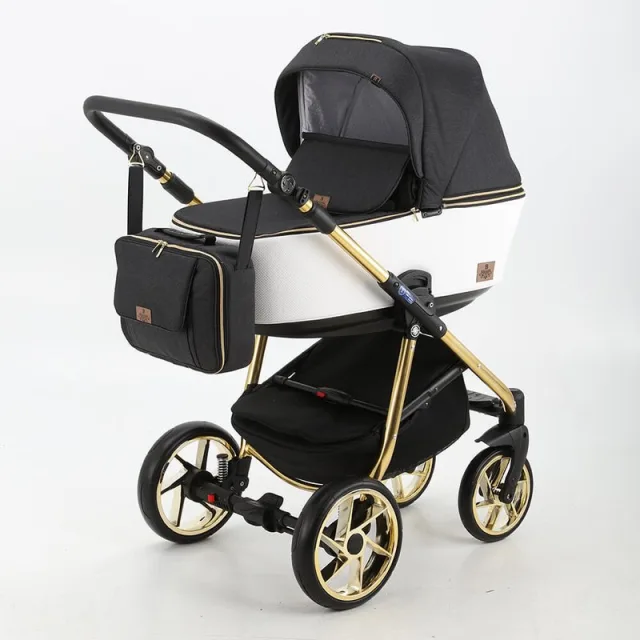 Детская коляска BeBe-Mobile Gusto Special Edition 2 в 1, ткань+эко-кожа — фото 6