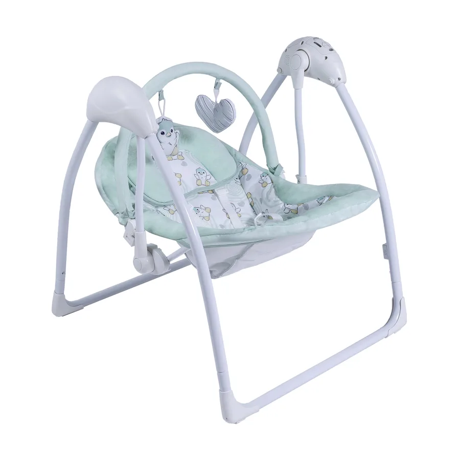 Детские электрокачели Sweet Baby Mimi Pinguino, Crema — главный ракурс