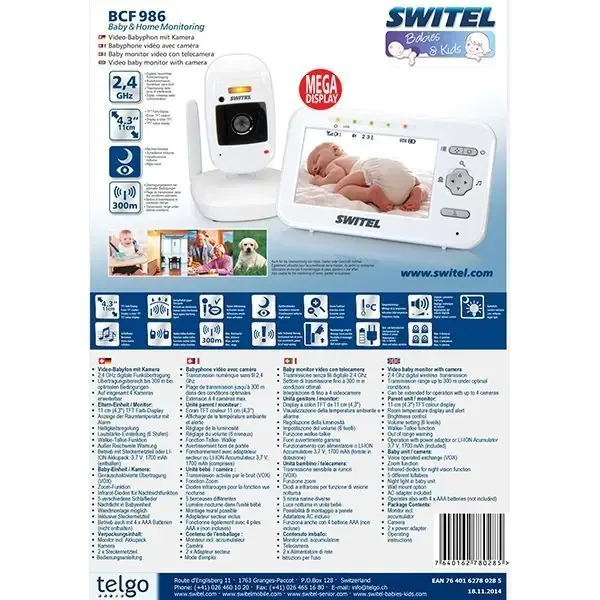 Видеоняня Switel BCF986Duo — фото 2