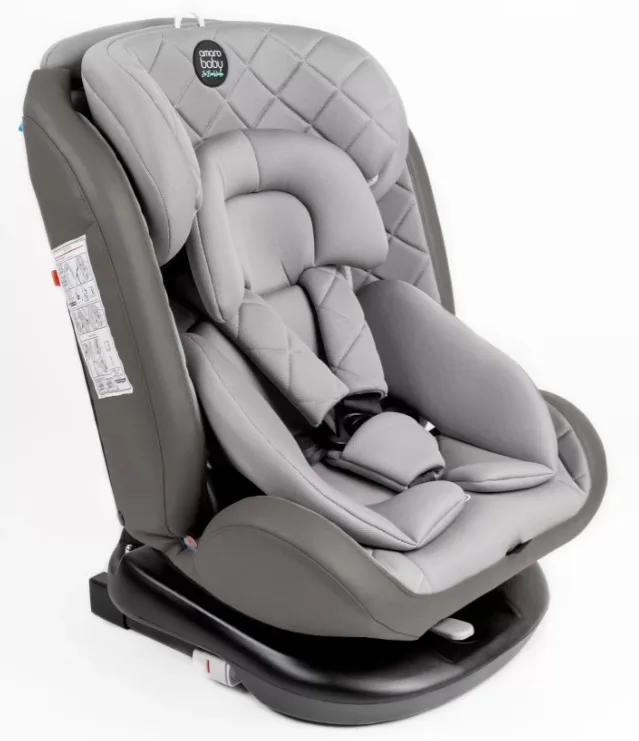 Детское автокресло Amarobaby Brilliant Isofix класс D, бежевый — главный ракурс